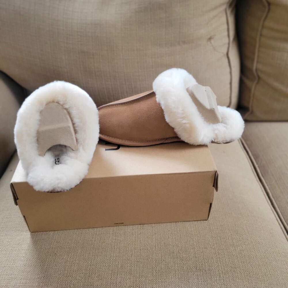 NEW: UGG Women Scuffette Slipper, Chestnut, Size US 9 - Picture 5 of 6